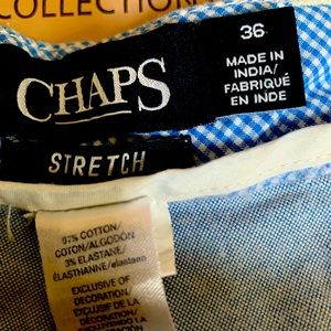 Men’s 36”waist Chaps Chambray casual smart shorts